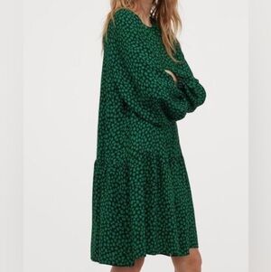 h and m green floral dress H&M-dress-Floral_9724